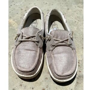 Hey Dude‎ Laila Rose Gold Shimmer (Frosted Almond) Womens size 7